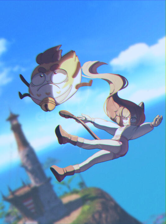 anhyu and paoui but bee and puppycat