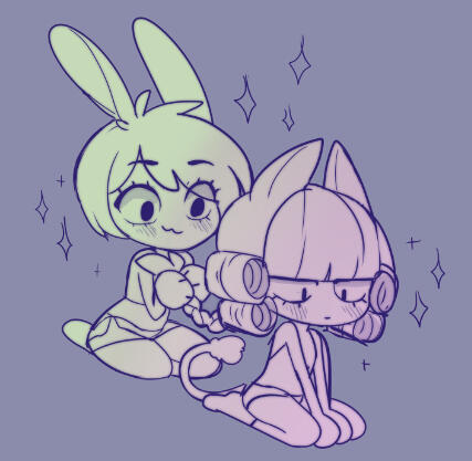 cass braiding anhyu&#39;s hair